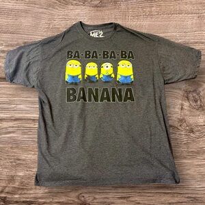 Gray Minions Graphic T-Shirt 2XL